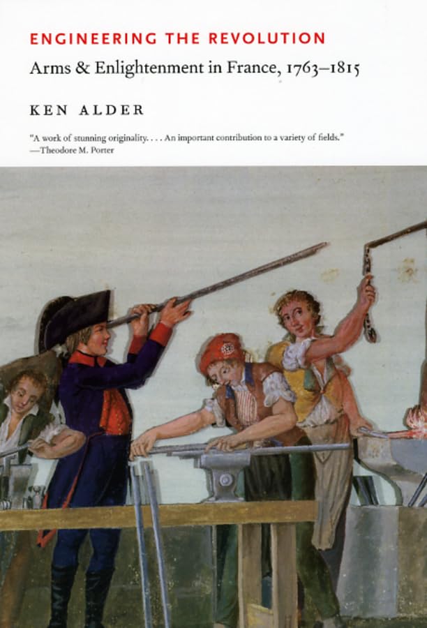 Book cover depicting 18th-century French workers manufacturing weaponry.