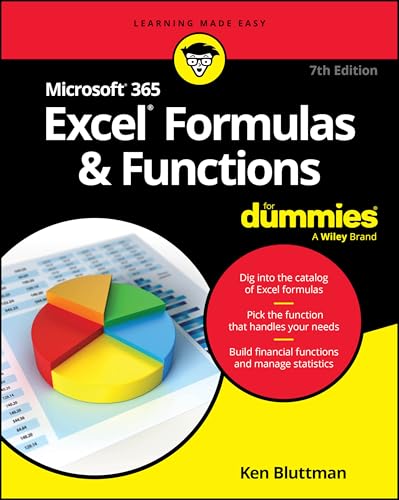 Book cover: "Microsoft 365 Excel Formulas & Functions For Dummies," 7th edition.