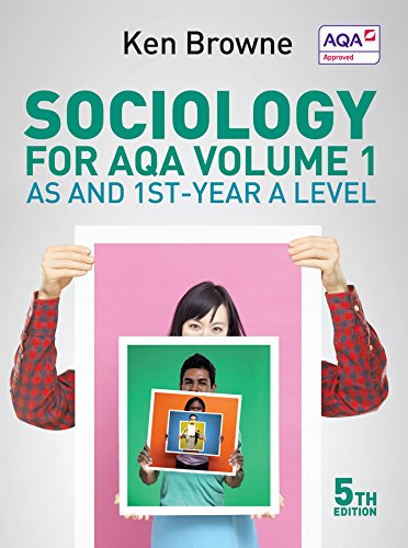 Book cover for Sociology for AQA Volume 1 featuring nested photos of people.