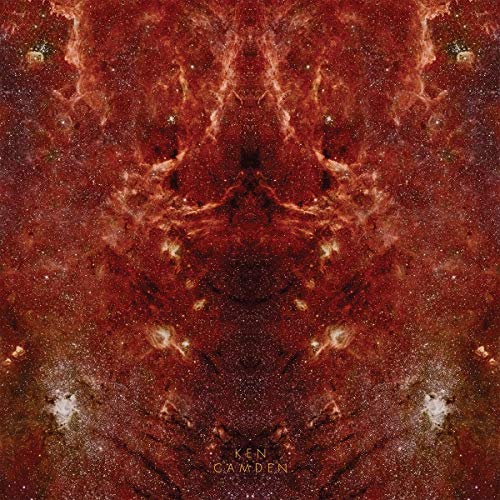 Red and gold abstract nebula image with "Ken Camden" text.