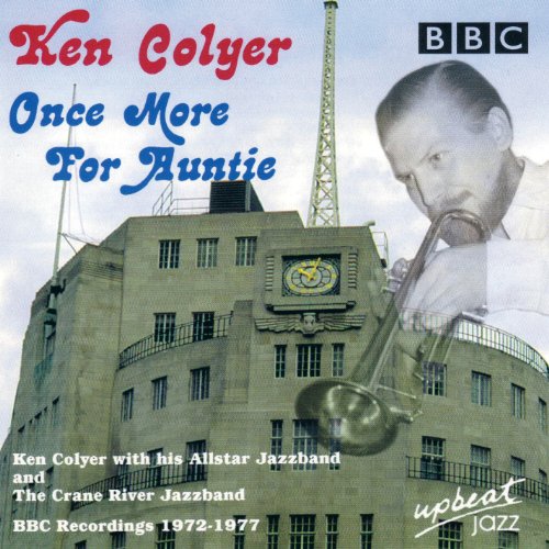 "CD cover featuring Ken Colyer playing trumpet, with a building and BBC logo."