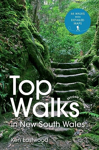 Book cover: “Top Walks in New South Wales” with a forest scene.