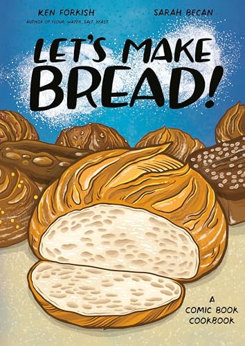 Cookbook cover with illustrated bread loaves and the title "Let's Make Bread!".