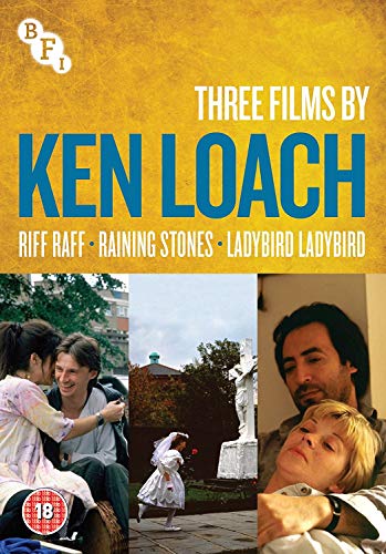 DVD cover for Ken Loach Collection featuring film stills and text.