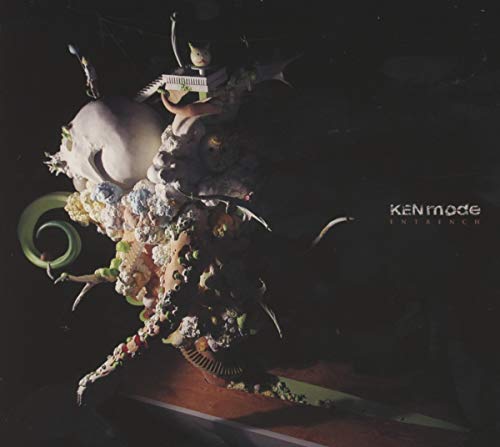 Ken Mode “Entrench” CD cover: surreal, chaotic sculpture in dark tones.