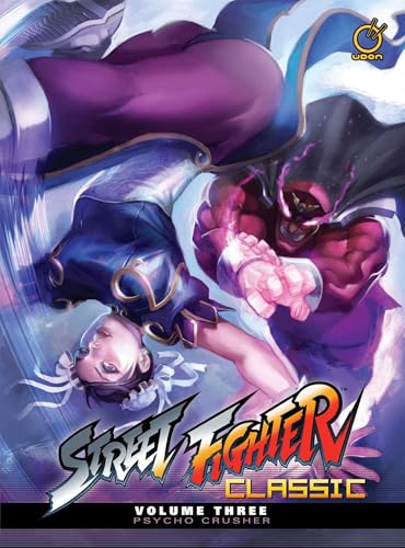 Street Fighter comic cover featuring Chun-Li and M. Bison in action.