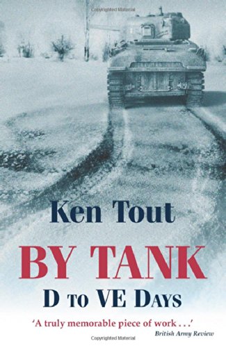 Black and white photo of a tank on a snowy, muddy road.