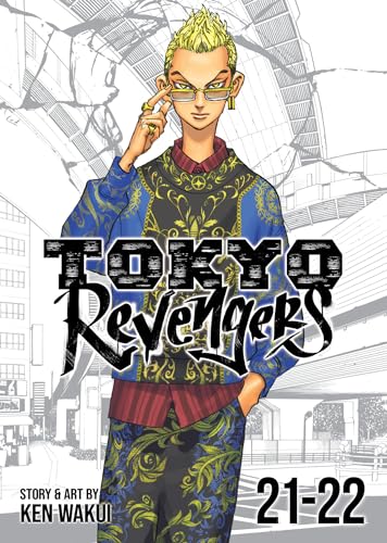 Tokyo Revengers Omnibus volume 21-22 cover featuring a blonde man in a patterned sweater.
