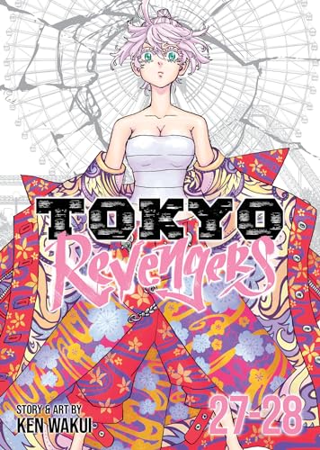 Cover of “Tokyo Revengers” omnibus volumes 27-28, featuring a young woman.