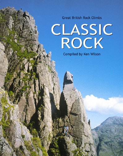 Book cover showing a steep, rocky mountain peak with climbers under a blue sky.