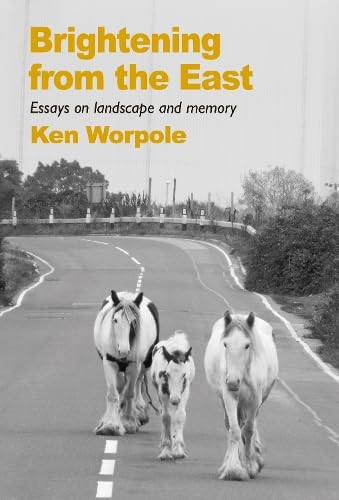 Book cover with horses on a road, titled “Brightening from the East.”
