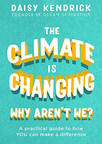 Book cover with bold, stacked text about climate change and action.