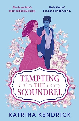 Book cover: illustrated couple in historical attire, floral background.