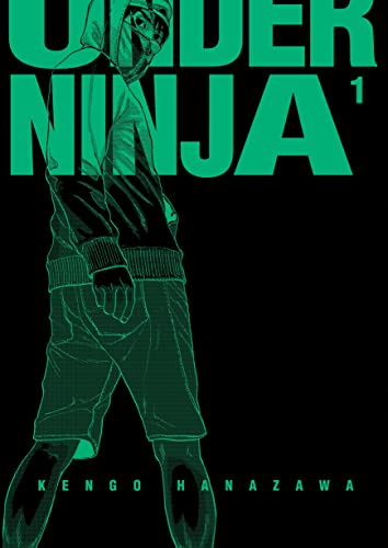Book cover: hooded figure in green, titled "Under Ninja, Volume 1".
