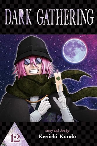 Manga cover: hooded figure with pink hair, moonlit sky, volume 12.