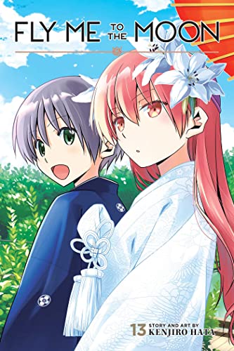 Manga cover featuring two young people with flowers, volume 13.