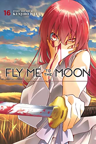 Manga volume 16 cover with a red-haired woman holding a bloody knife.