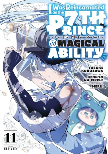 Manga volume 11 cover featuring a young man with white hair and a blue creature.