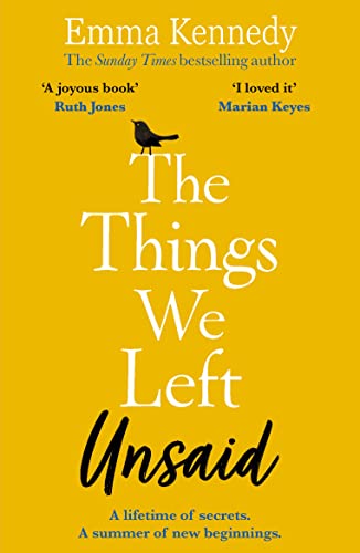 Yellow book cover with white title text and a small bird illustration.