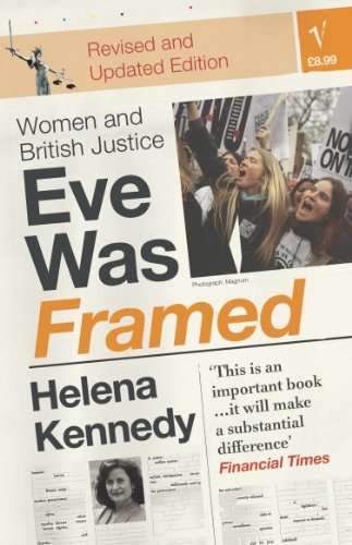 Book cover of Eve Was Framed by Helena Kennedy featuring a protest photograph.