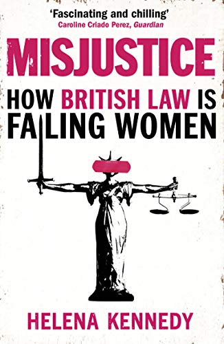 Book cover: “Misjustice,” depicting Lady Justice with a blurred face.
