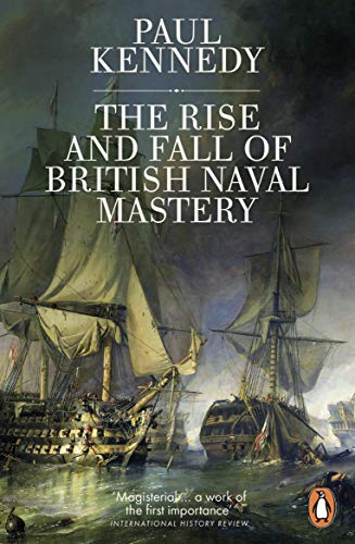 Book cover showing historic sailing ships at sea with title and author text.