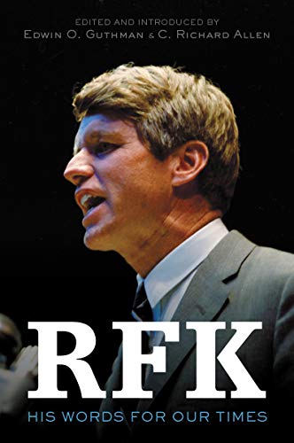 Book cover featuring a portrait of Robert F. Kennedy and bold white text.