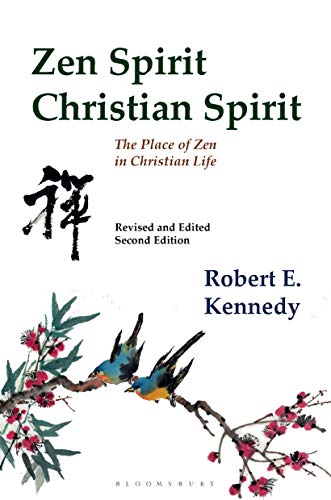 Book cover: "Zen Spirit, Christian Spirit" with birds and blossoms.