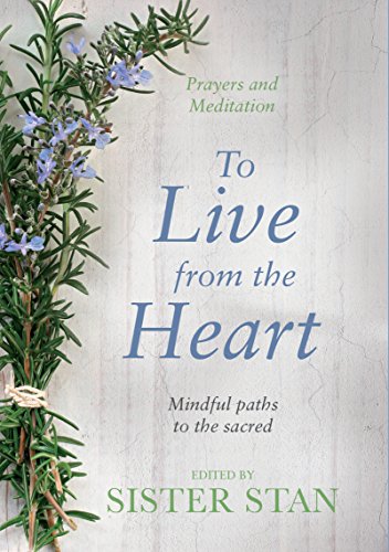 Book cover with rosemary sprig, title “To Live From The Heart.”
