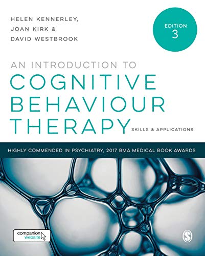 Book cover: "An Introduction to Cognitive Behaviour Therapy" with a blue brain image.
