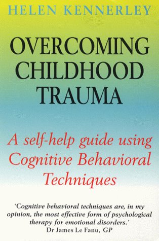 Book cover: "Overcoming Childhood Trauma" with blue and red text.
