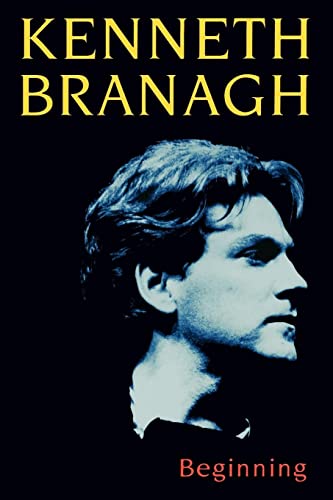 Book cover: portrait of Kenneth Branagh, title "Beginning" in red.
