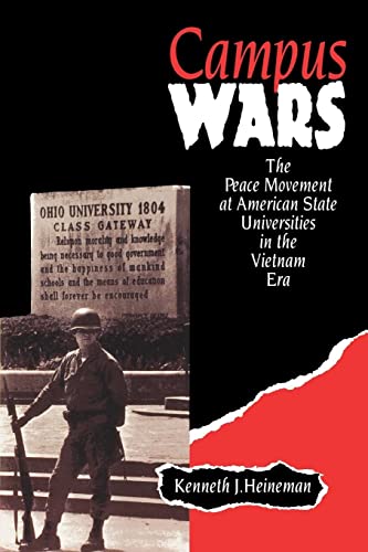 Book cover: "Campus Wars" depicting a soldier near a university monument.