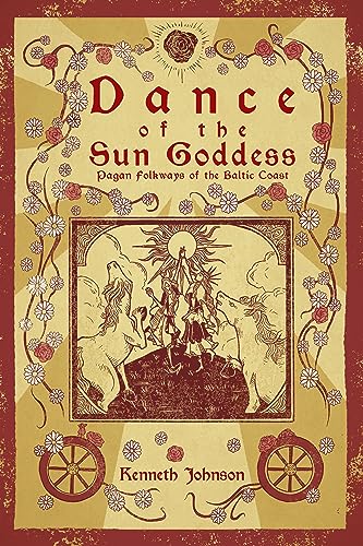 Book cover with illustration of figures dancing with horses under the sun.