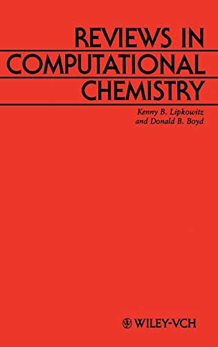 Red book cover with white text: "Reviews in Computational Chemistry, v. 1".