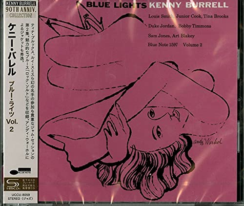 Kenny Burrell “Blue Lights Vol. 2” CD cover with illustrated portrait.