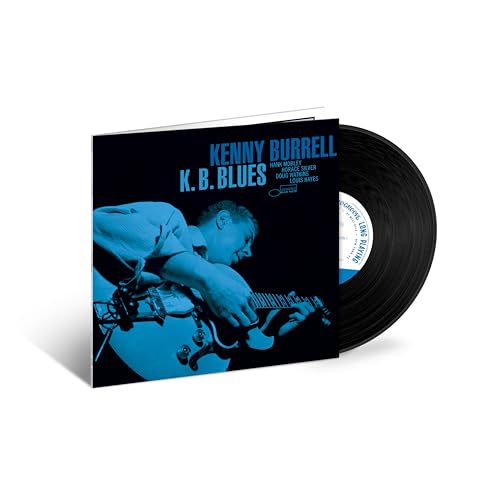 Vinyl record and cover featuring a blue-toned photo of guitarist Kenny Burrell.