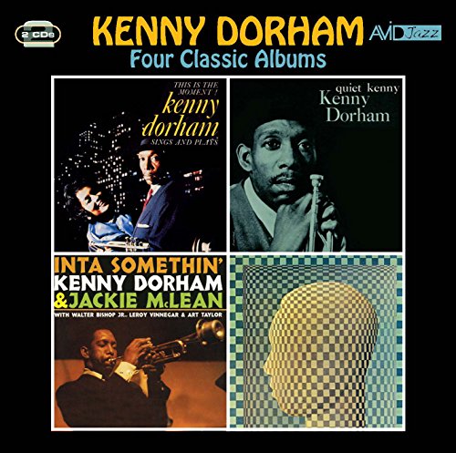 Jazz musician Kenny Dorham's name and four classic album covers on a CD package.