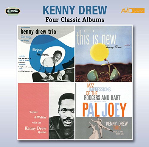 CD cover featuring jazz pianist Kenny Drew and four album artworks.