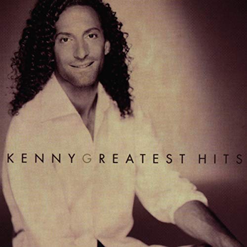 Kenny G’s “Greatest Hits” CD cover with a portrait of the artist.