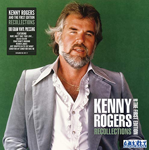 Kenny Rogers album cover, “Recollections”, featuring a portrait of the artist.
