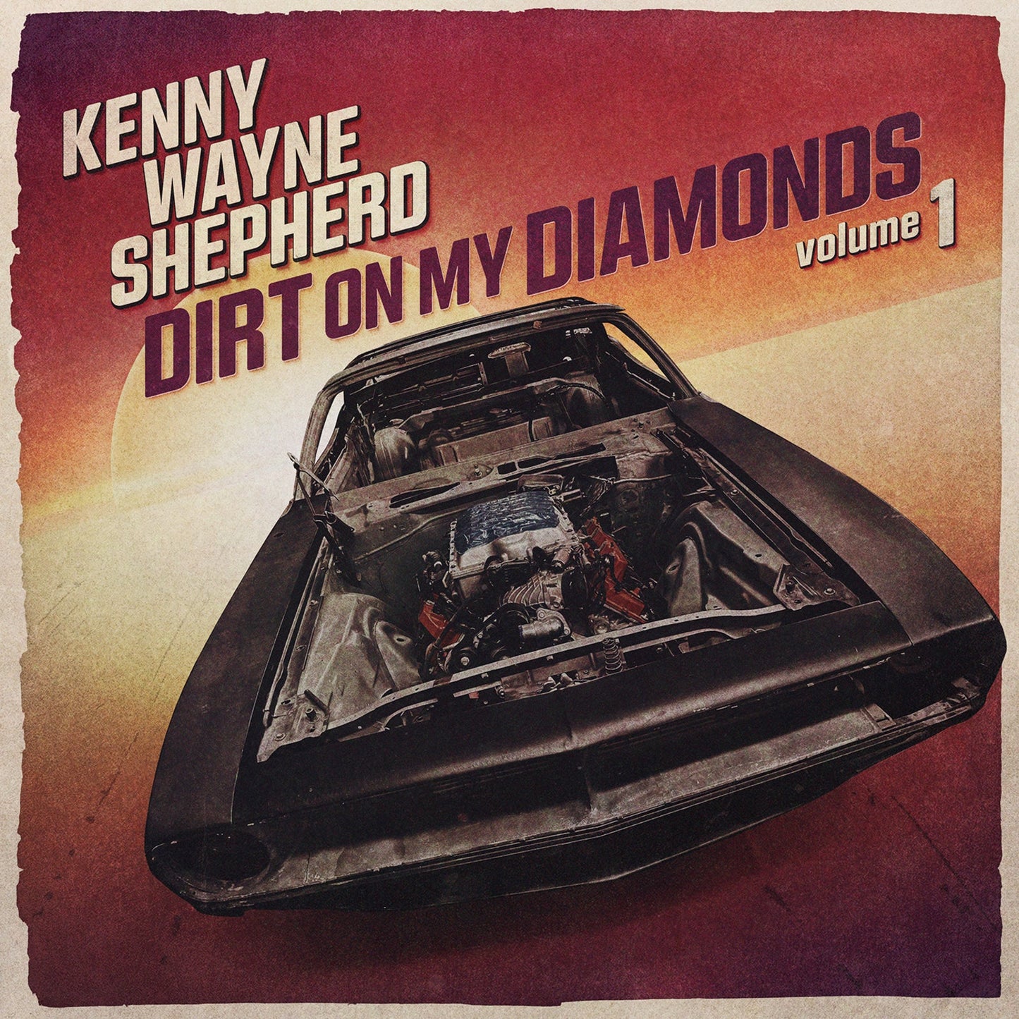 Album cover for Kenny Wayne Shepherd’s “Dirt On My Diamonds Volume 1” featuring a car.