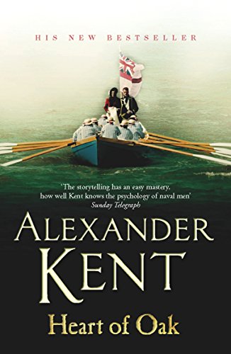 Book cover: "Heart of Oak" by Alexander Kent, depicting a naval scene.