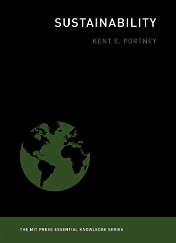 Book cover: “Sustainability” with a green world graphic.