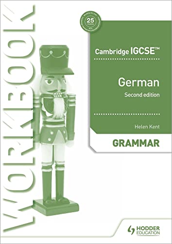 Green Cambridge IGCSE™ German Grammar Workbook, Second Edition cover with nutcracker.