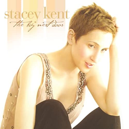 Album cover for Stacey Kent’s “The Boy Next Door” featuring her portrait.