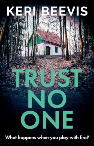 Book cover showing a small house in a forest with title Trust No One.