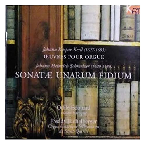 CD cover with a bookshelf image and classical music text.