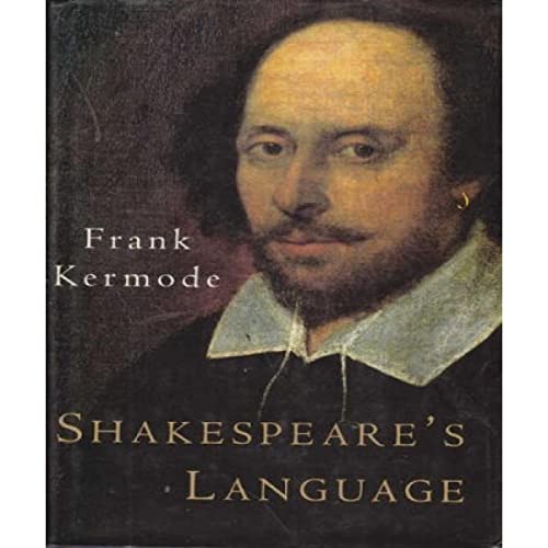 Book cover: portrait of Shakespeare with title "Shakespeare's Language".