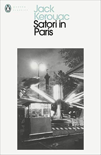 Book cover: “Satori in Paris” with a blurred, nighttime city scene.